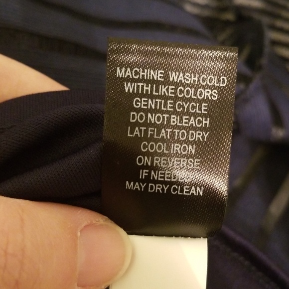 Torrid Striped Elastic Navy Full Skirt - Picture 8 of 8